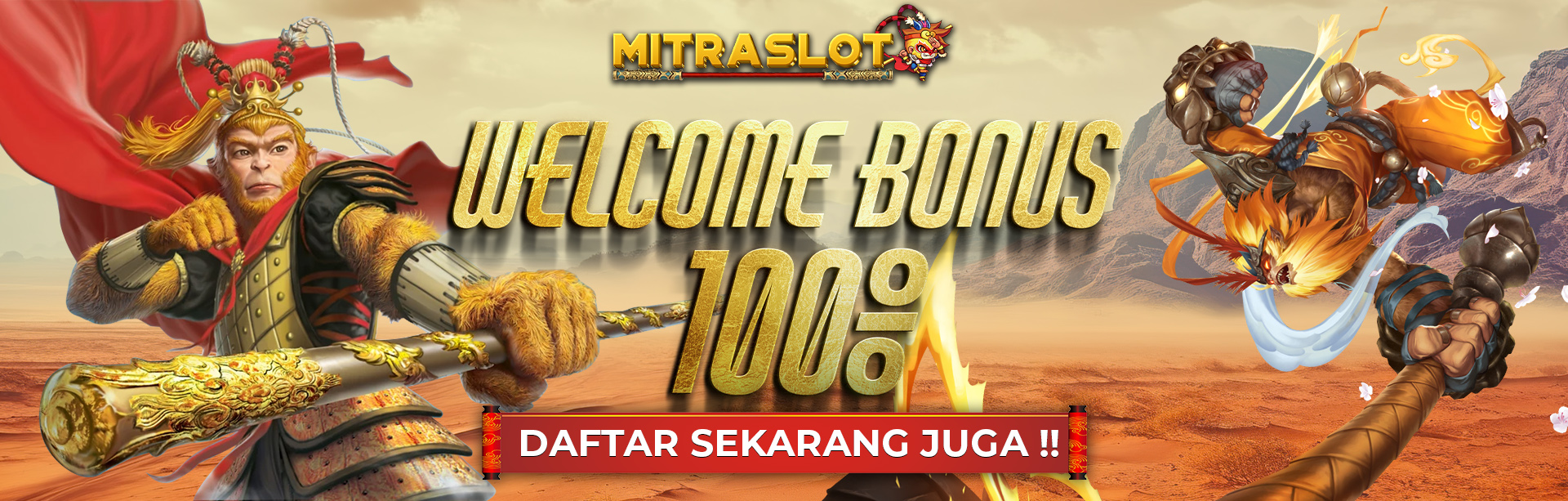 WELCOME BONUS 100%