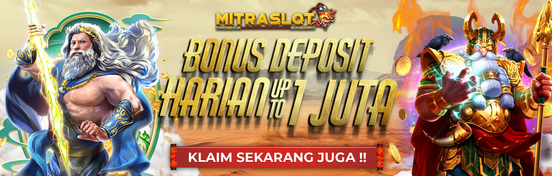 BONUS DEPOSIT HARIAN UP 1 JUTA