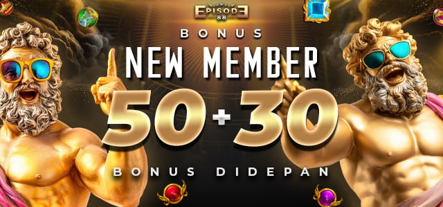 BONUS NEW MEMBER 50+30 BONUS DI DEPAN